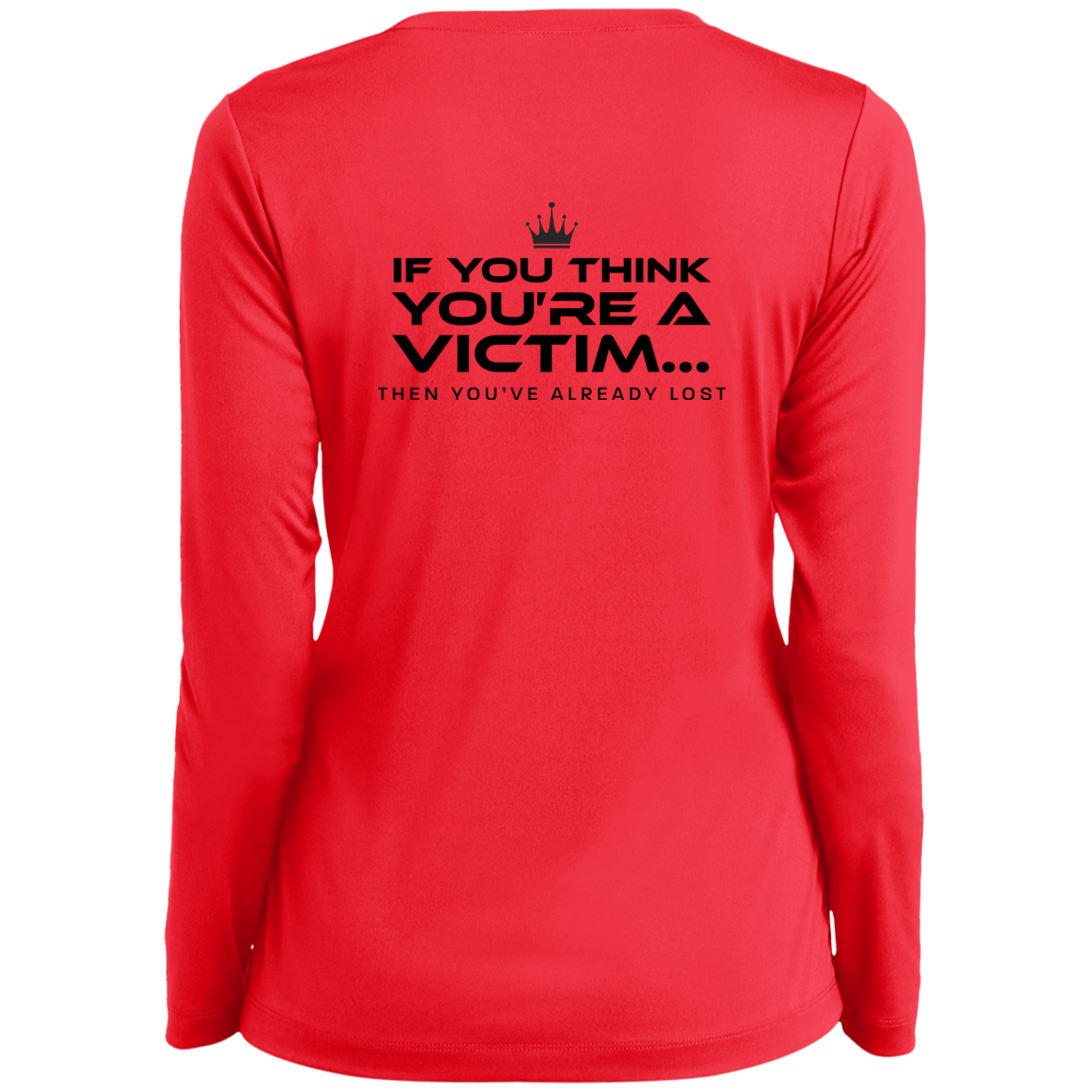 Women's Long Sleeve Think Performance V-Neck Tee