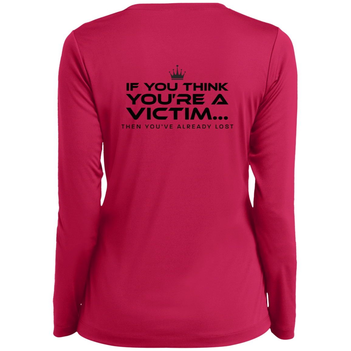 Women's Long Sleeve Think Performance V-Neck Tee